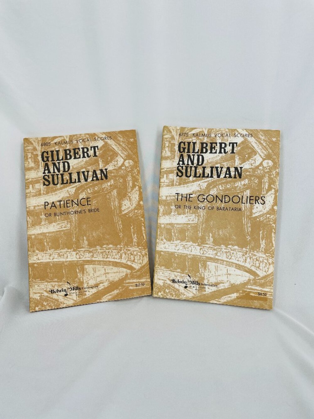 Belwin Mills Publishing Corporation brand. Two vintage vocal score books for Gil